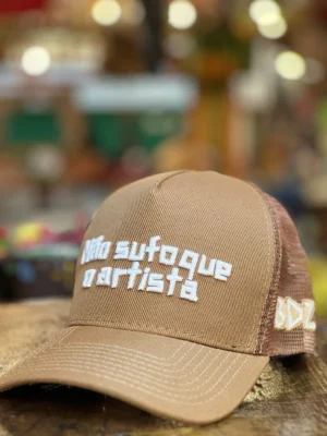 Boné BDZ - Frase "Não sufoque o artista"